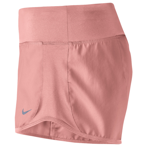 Nike DriFIT Crew Shorts Women's Running Clothing Bright Melon/Reflective Silver