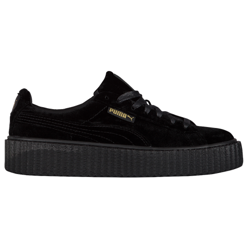 PUMA Fenty Velvet Creeper - Women's - Casual - Shoes - Black/Black/Black