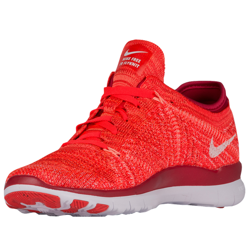 Nike Free TR 5 Flyknit - Women's - Training - Shoes - Bright Crimson/White